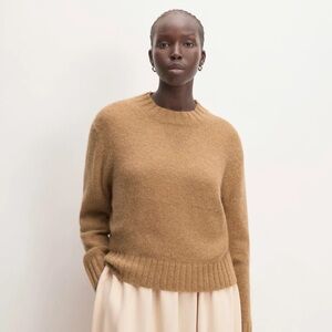 Everlane The Alpaca Cropped Crewneck Sweater - Tiger’s Eye | L